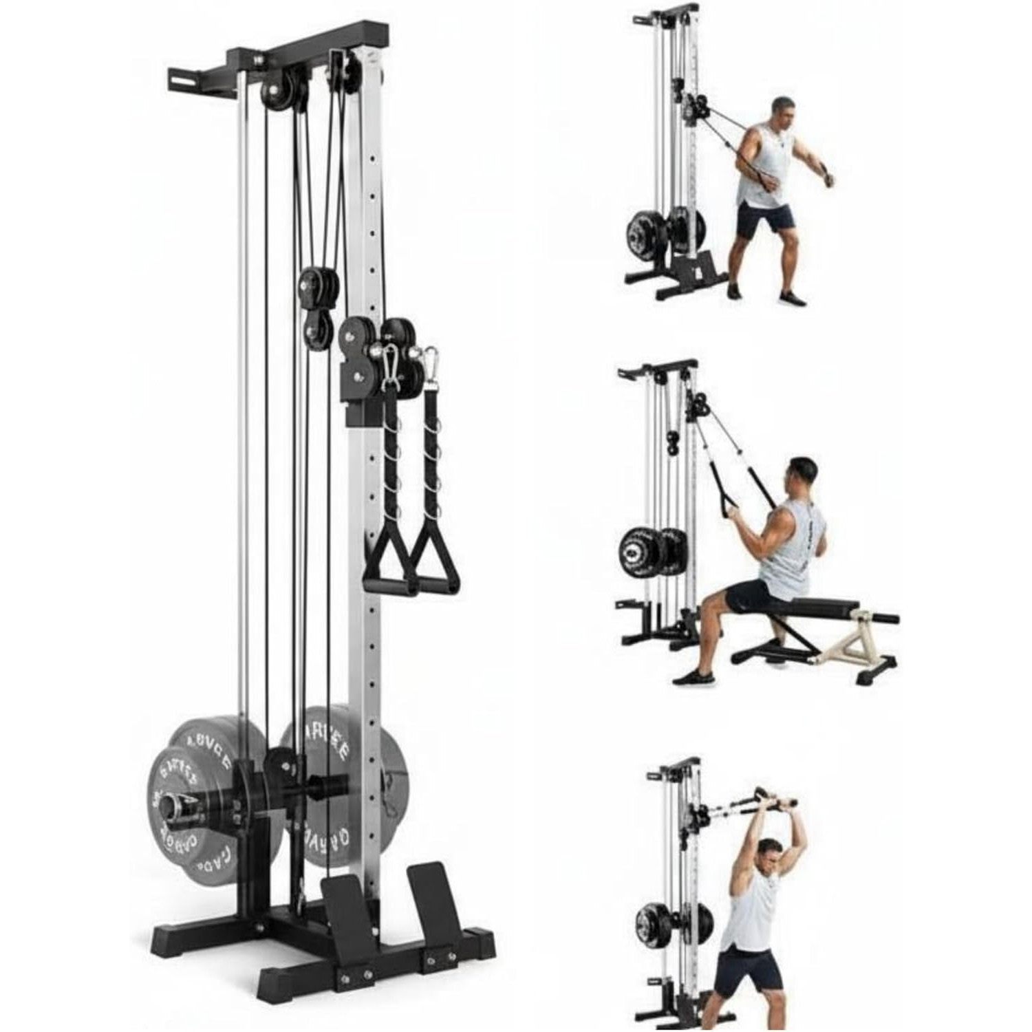 Gymnastic Bar Home - Wall Mount Cable Station Dual Pulley