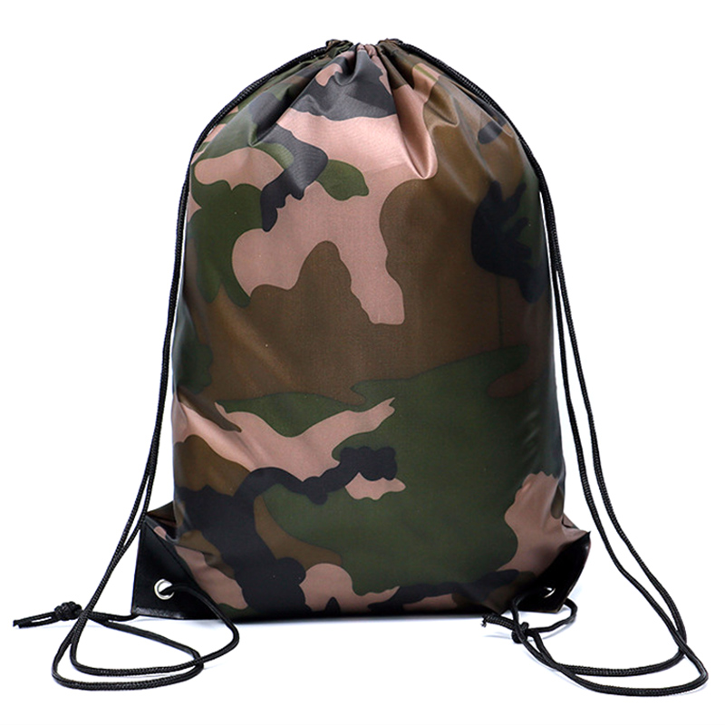 Outdoor Sport Backpack - Camouflage Backpack Drawstring Gym Bag Travel