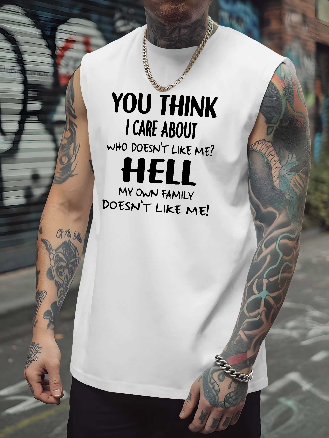 Outdoor Sports - Men's Fun Quotes Sleeveless Muscle Tank