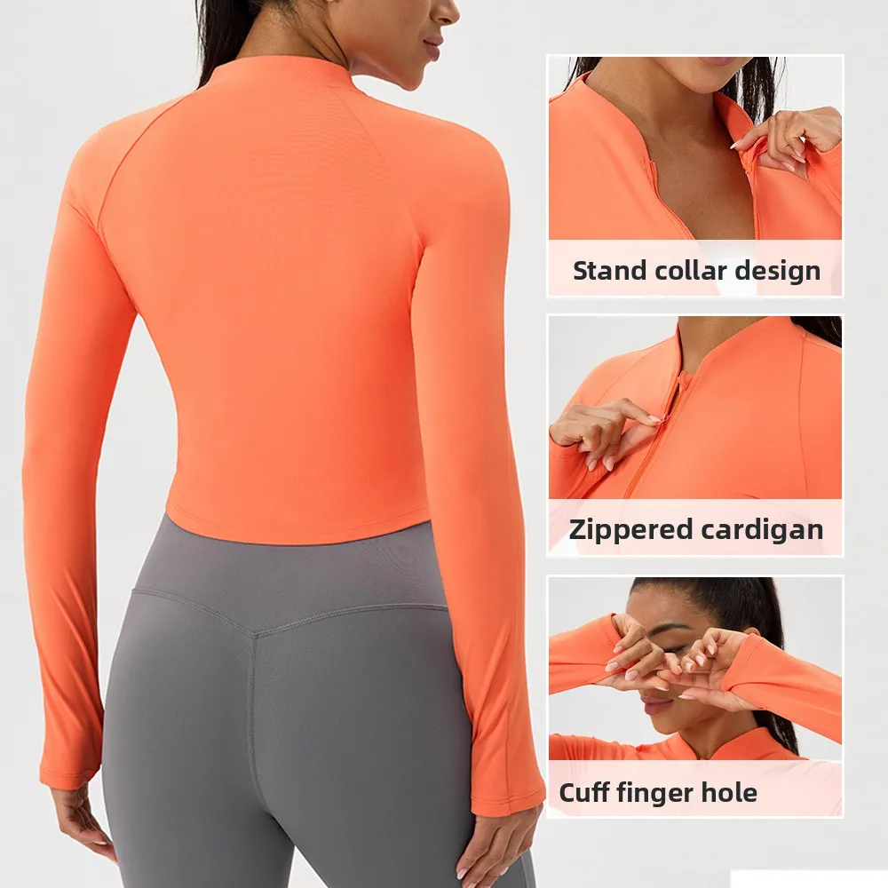 Nude yoga wear jacket stand-up - Outdoor Sport Jacket Women'S recension och pris