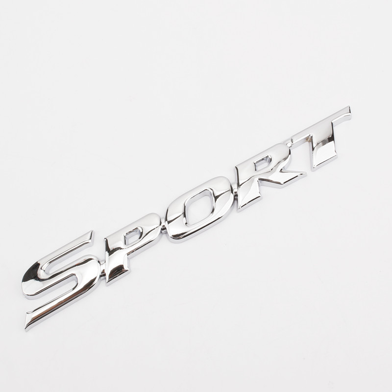 3D Chrome ABS Car Letters Logo - Outdoor Sport Logo recension och pris