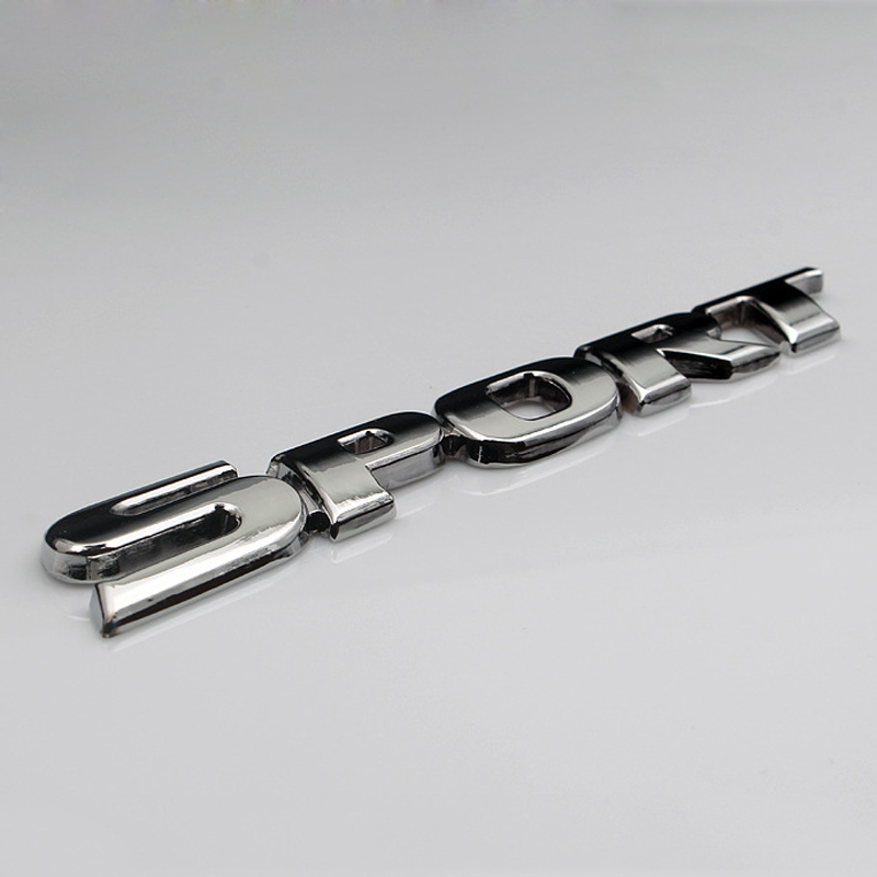 3D Chrome ABS Car Letters Logo - Outdoor Sport Logo recension och pris
