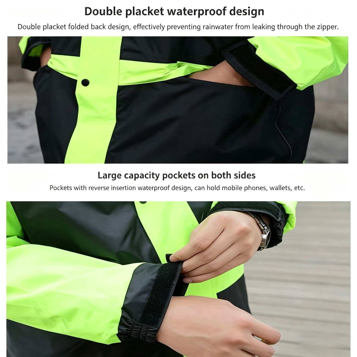 Motorcycle Raincoat Suits Men  - Outdoor Sport Jacket recension och pris