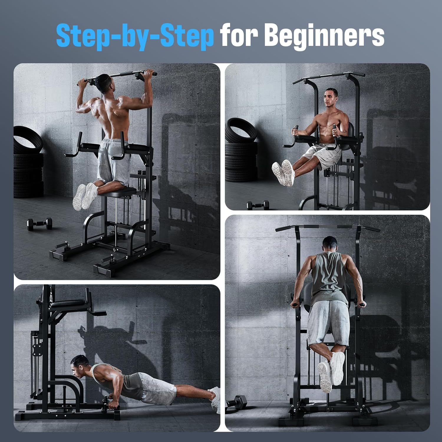 Power Tower Pull-Up Dip Statio - Gymnastic Bar Home recension och pris