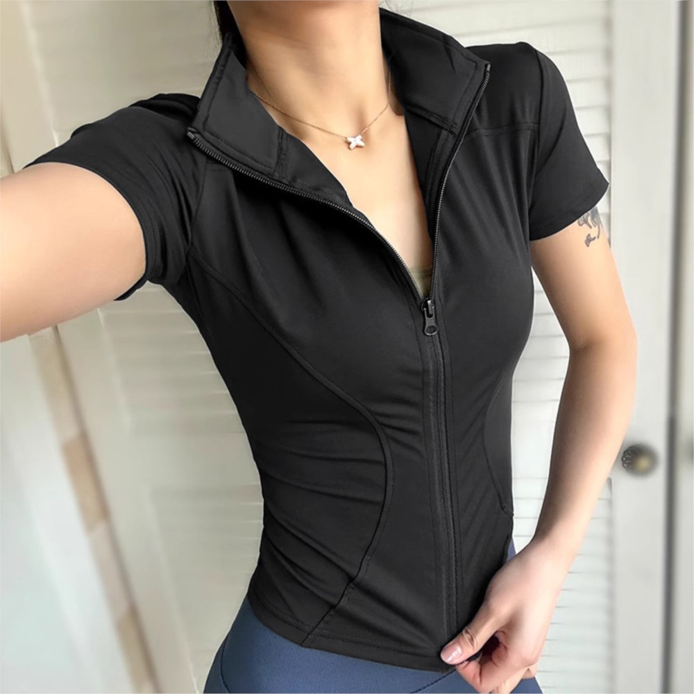 Yoga Wear Women's Short-sleeve - Outdoor Sport Jacket recension och pris