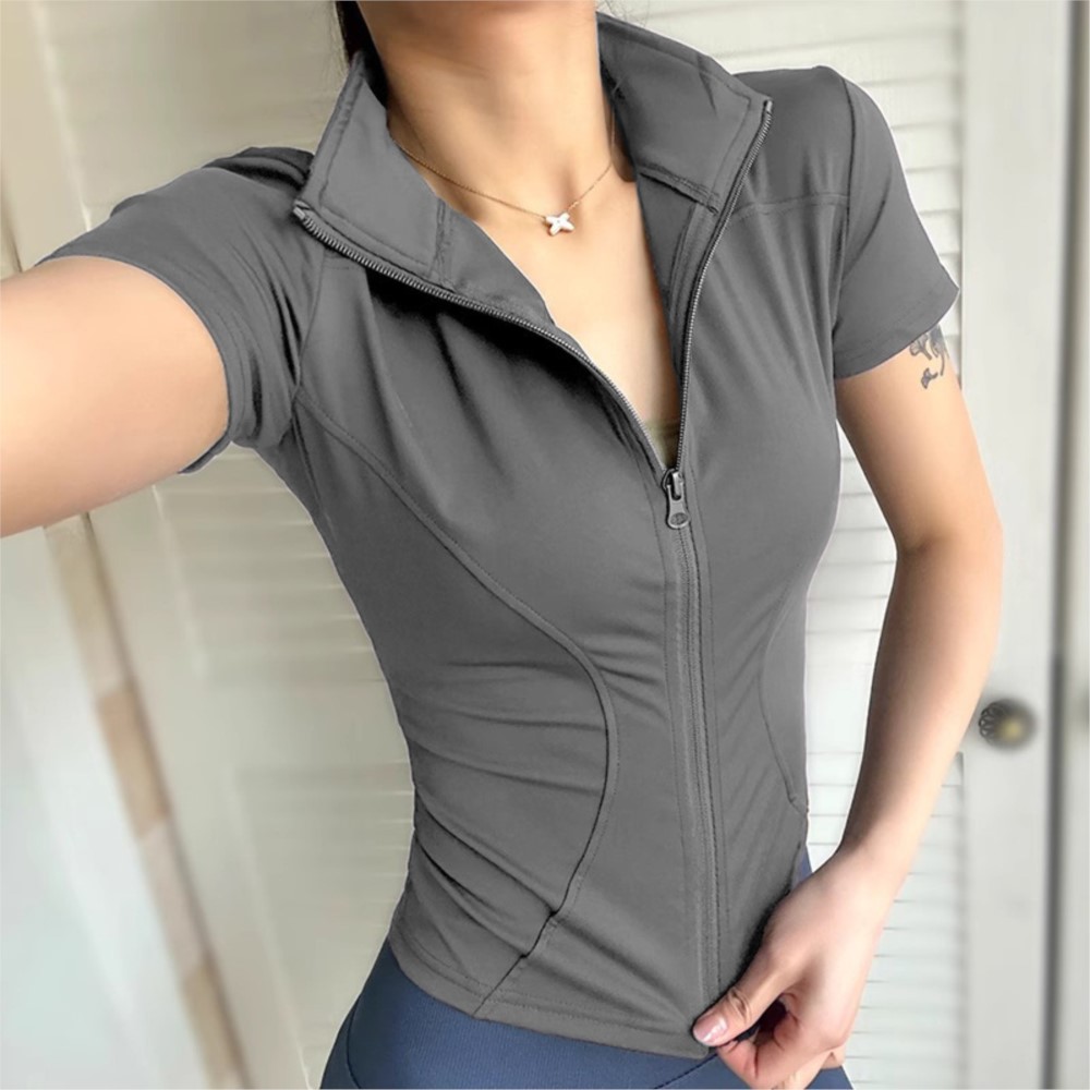 Yoga Wear Women's Short-sleeve - Outdoor Sport Jacket recension och pris