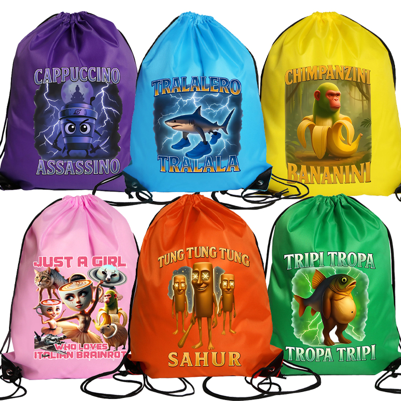 Tralalero Tralala Drawstring B - Outdoor Sport Backpack recension och pris