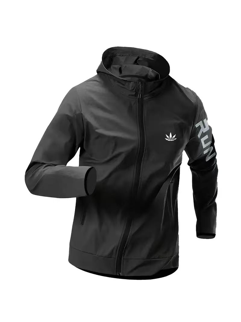 Mens Run Hooded Windbreaker Ja - Outdoor Sport Jacket recension och pris