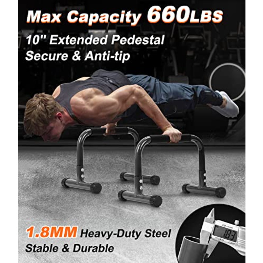 12 Inch High Non-Slip Push Up  - Gymnastic Bar Home recension och pris