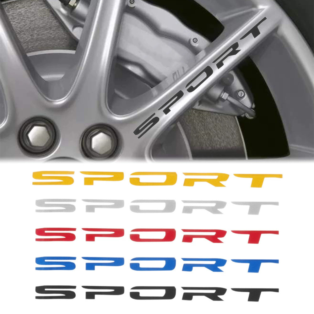 Fashion 4pc Car Stickers Wheel - Outdoor Sport Logo recension och pris